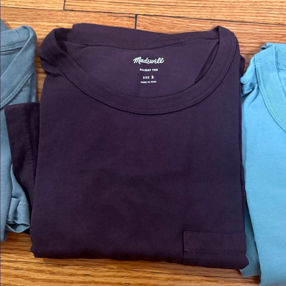 LOT of 3 NWT Madewell Allday T Shirts - Picture 3 of 5